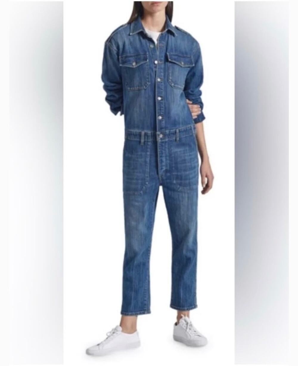 Current/Elliott Women Denim overall Sz. 0 ( XS-S) Designer Jumpsuit
